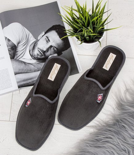 NS-401 kapcie męskie Natural Style Szare