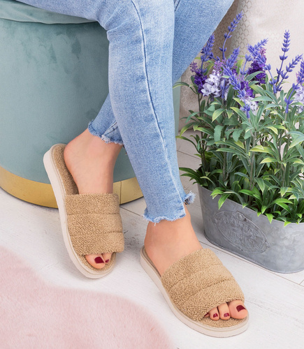 Kapcie damskie Natural Style NS-047 Beżowe