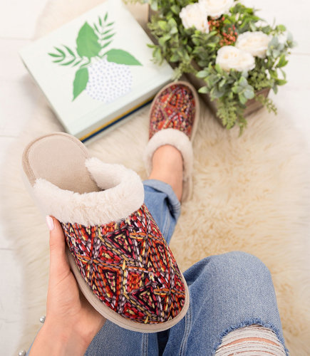 Kapcie damskie Natural Style NS-102 Beżowe