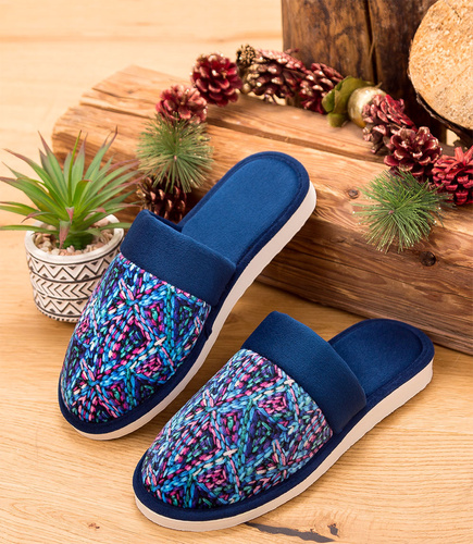 Kapcie damskie Natural Style NS-076 Granatowy