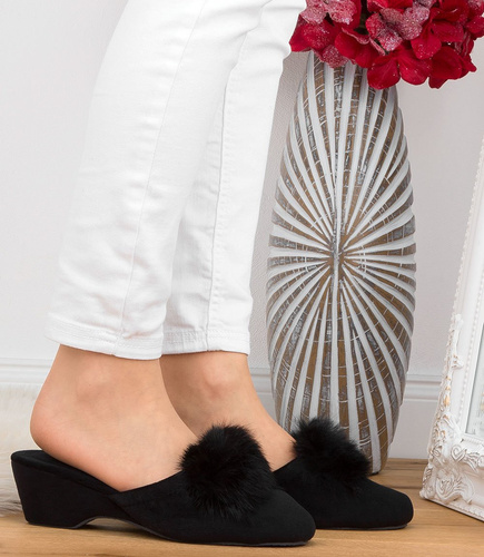 Kapcie damskie Natural Style NS-032 Czarne