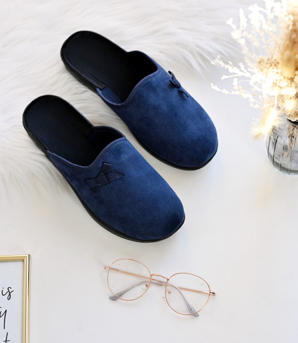 Kapcie Damskie Natural Style NS-710 Granatowe