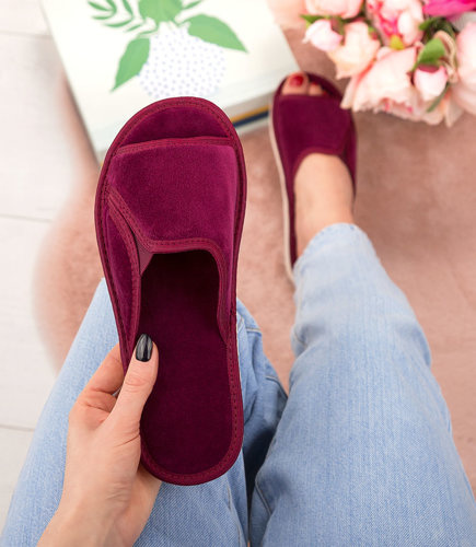 Kapcie damskie Natural Style NS-025 Purpurowe