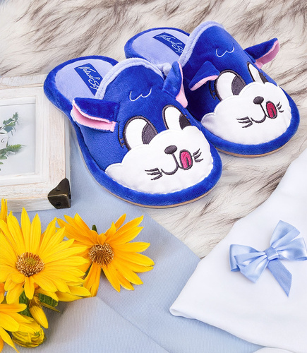 Kapcie damskie Natural Style NS-232 Granatowe