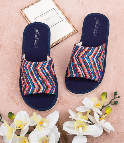 Kapcie damskie Natural Style NS-090 Granatowy