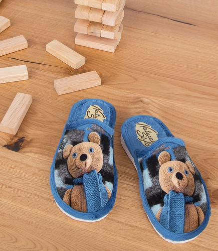 Kapcie dziecięce Natural Style NS-152 Granatowe