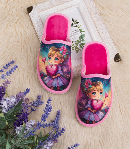 Kapcie dziecięce Natural Style NS-160-2 Różowy