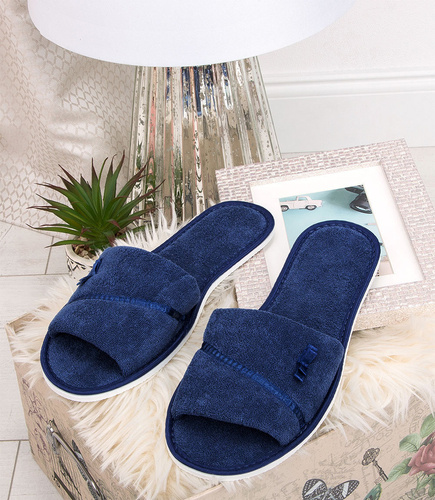Kapcie damskie Natural Style NS-041 Niebieskie