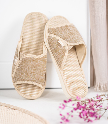 Kapcie damskie Natural Style NS-007 Beżowe