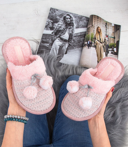 Kapcie damskie Natural Style NS-249 Różowe