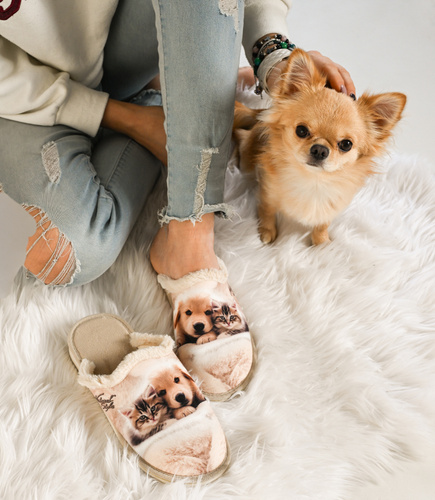 Kapcie damskie Natural Style NS-109 Beżowe