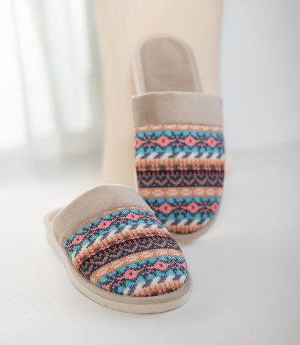 Kapcie damskie Natural Style NS-071 Beżowe