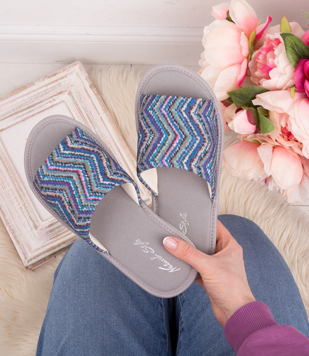 Kapcie damskie Natural Style NS-090 Szary