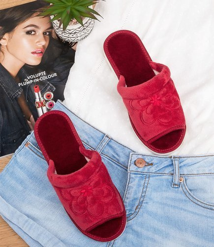 Kapcie damskie Natural Style NS-001 Purpurowe