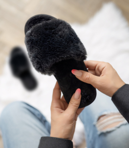 Kapcie damskie Natural Style NS-270 Czarne