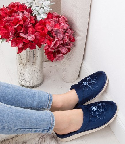 Kapcie damskie Natural Style NS-011 Granatowe