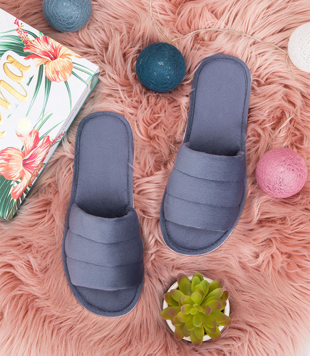 Kapcie damskie Natural Style NS-141 Szare