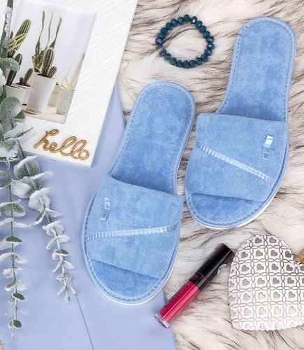 Kapcie damskie Natural Style NS-041 Błękitne