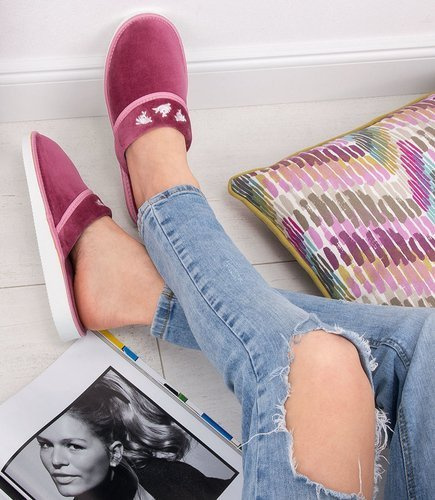 Kapcie damskie Natural Style NS-059 Różowe